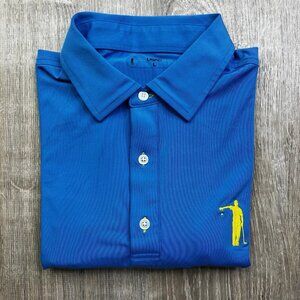 USAG Polo Shirt Men’s Size L Large U Suck At Golf Performance Stretch Casual